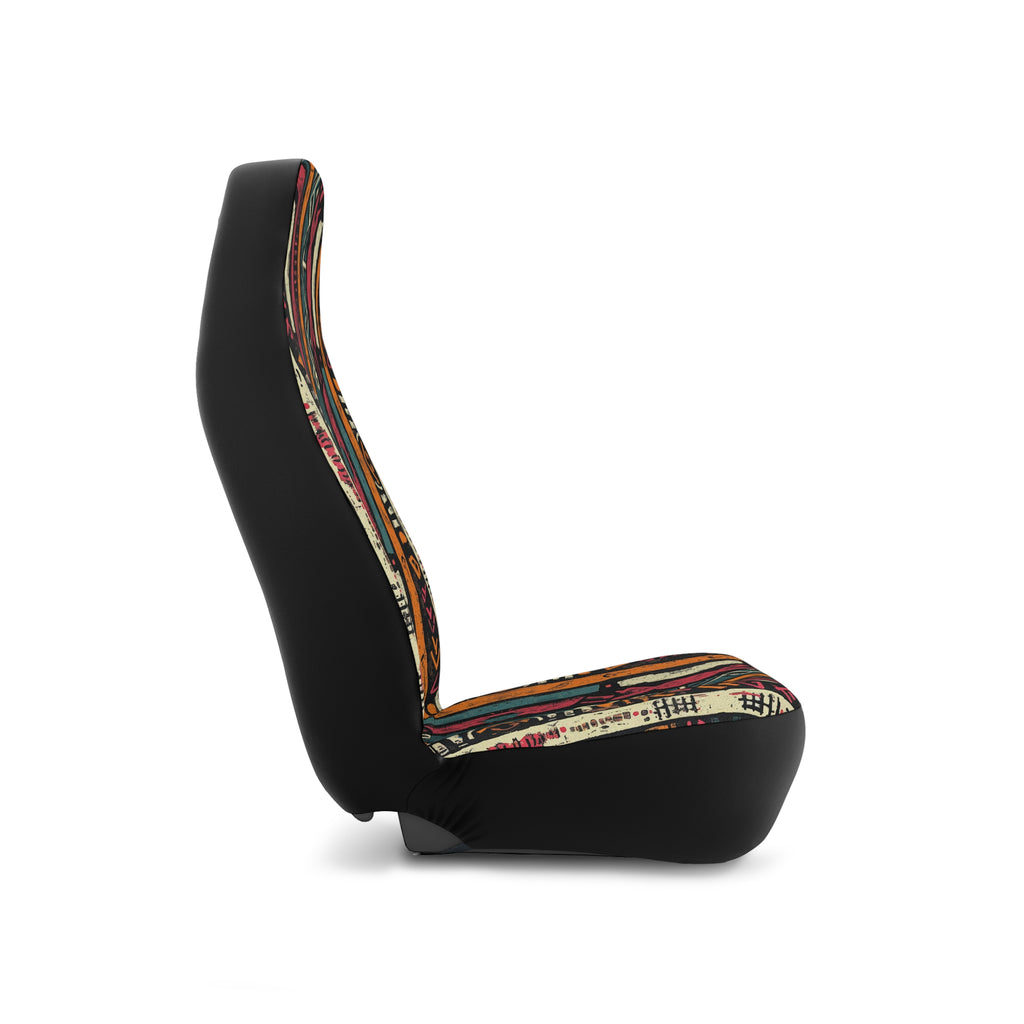 Boho serape stripe car seat covers, product view 6