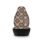 Brown boho mandala car seat covers, product view 4