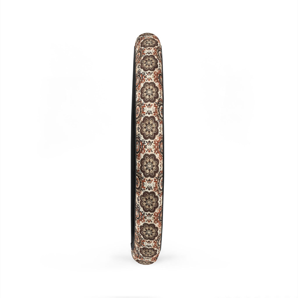 Brown boho mandala steering wheel cover, product view 6