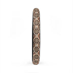 Brown boho mandala steering wheel cover, product view 6