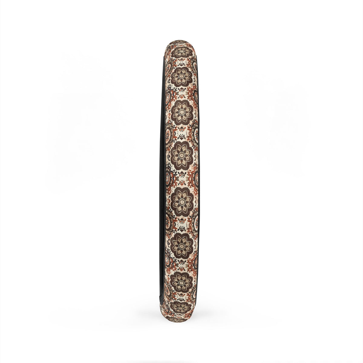 Brown boho mandala steering wheel cover, product view 6