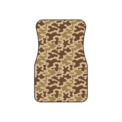 Brown camo car mats, set of four, front and rear mats