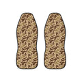 Brown camo car seat covers, set of two front seat covers