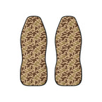 Brown camo car seat covers, set of two front seat covers