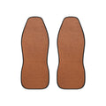 Brown leather look car seat covers, set of two front seat covers