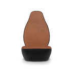 Brown leather look car seat covers, product view 4
