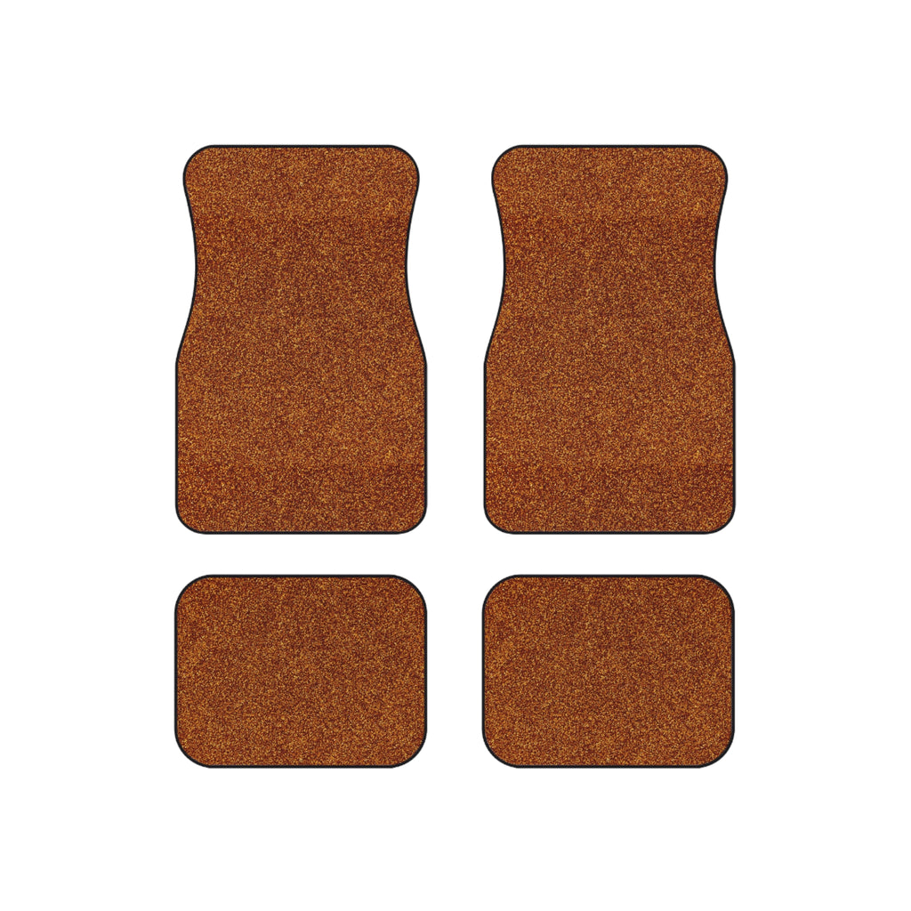 Brown rainbow glitter car mats, product view 6
