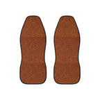 Brown rainbow glitter car seat covers, set of two front seat covers