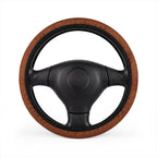 Brown rainbow glitter steering wheel cover, on a steering wheel