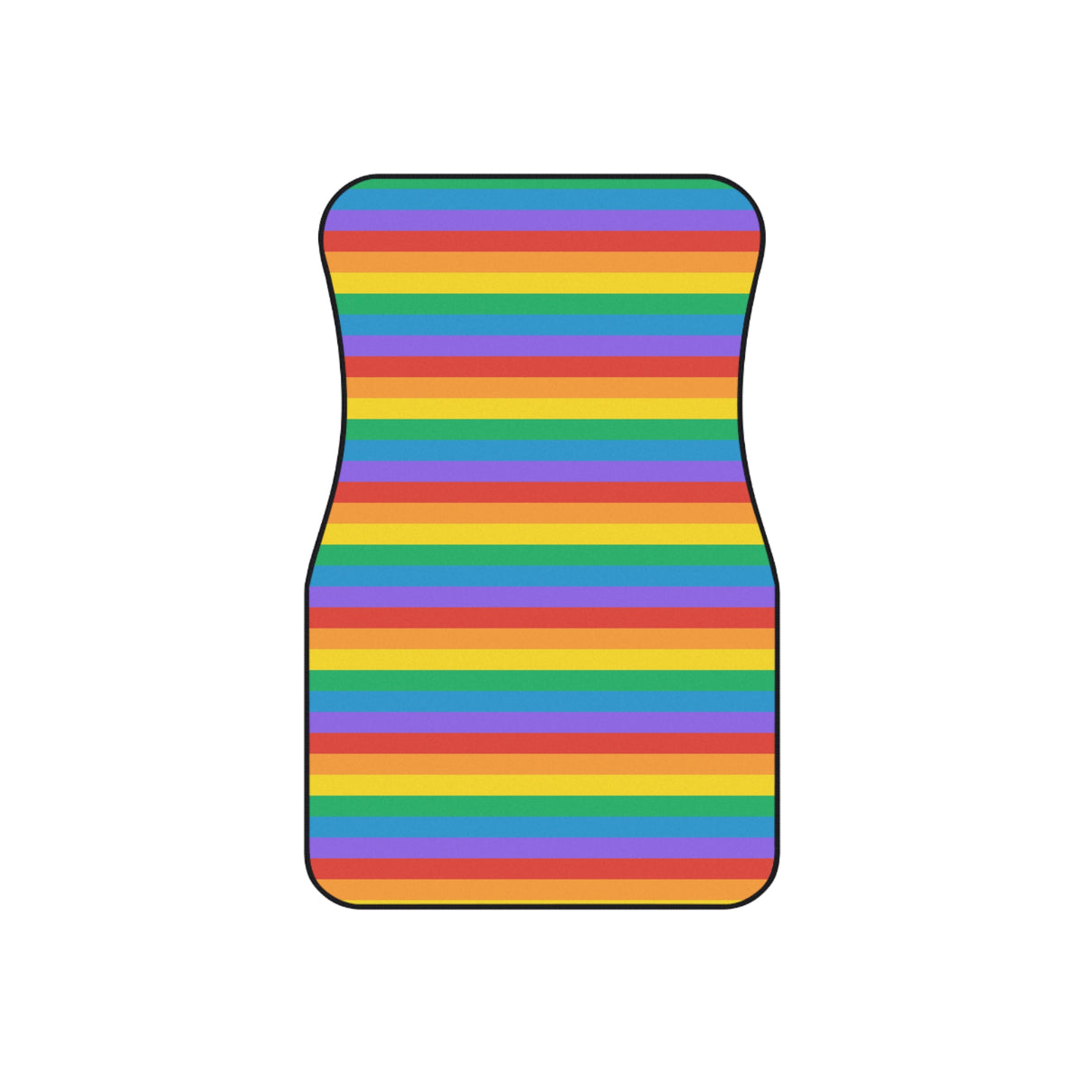 Colorful Rainbow car mats, set of four, front and rear mats