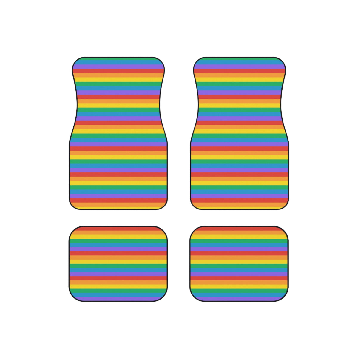 Colorful Rainbow car mats, product view 5