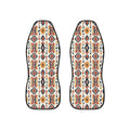 Cream boho tribal car seat covers, set of two front seat covers