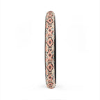 Cream pastel aztec steering wheel cover, product view 5