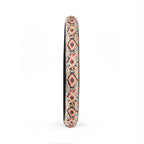Cream pastel aztec steering wheel cover, product view 6