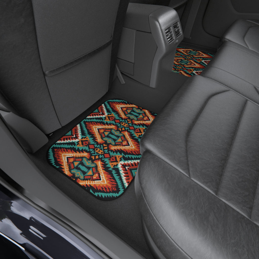Dark aztec diamond car mats, product view 10