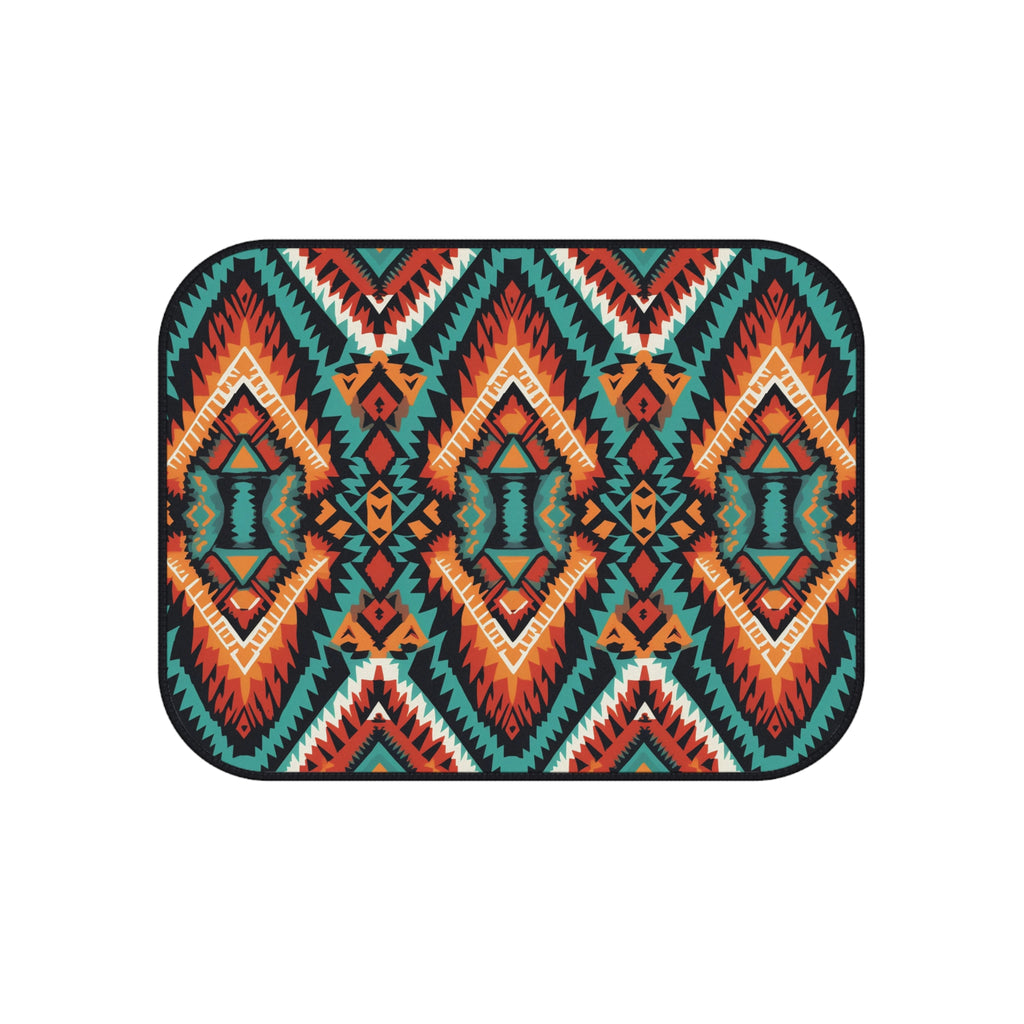 Dark aztec diamond car mats, product view 5