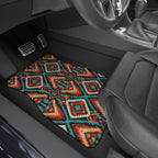 Dark aztec diamond car mats, product view 8