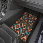 Dark aztec diamond car mats, product view 9