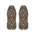 Dark aztec diamond car seat covers, set of two front seat covers