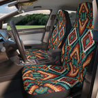 Dark aztec diamond car seat covers, product view 3