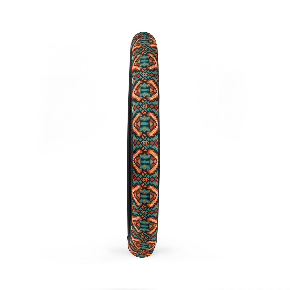 Dark aztec diamond steering wheel cover, product view 6