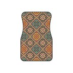Dark boho floral car mats, product view 3