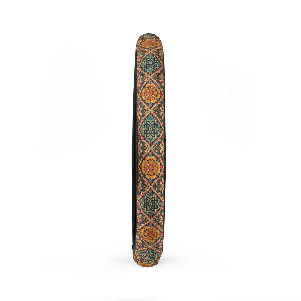 Dark boho floral steering wheel cover, product view 6