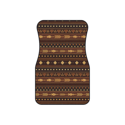 Dark brown desert boho car mats, set of four, front and rear mats