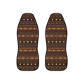 Dark brown desert boho car seat covers, set of two front seat covers