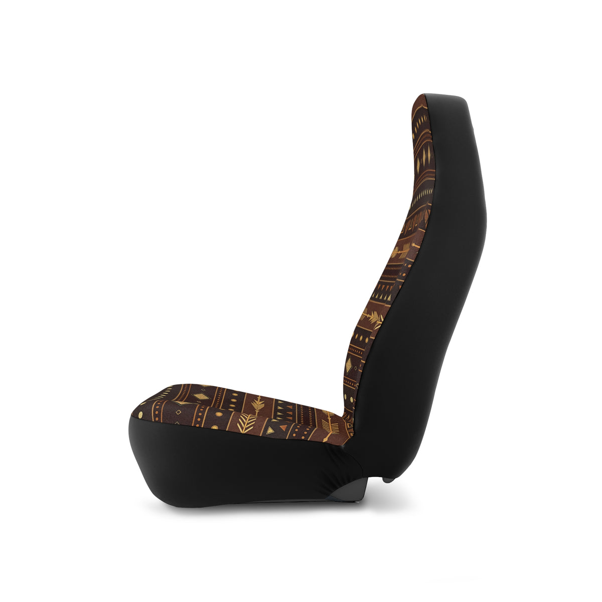 Dark brown desert boho car seat covers, product view 7