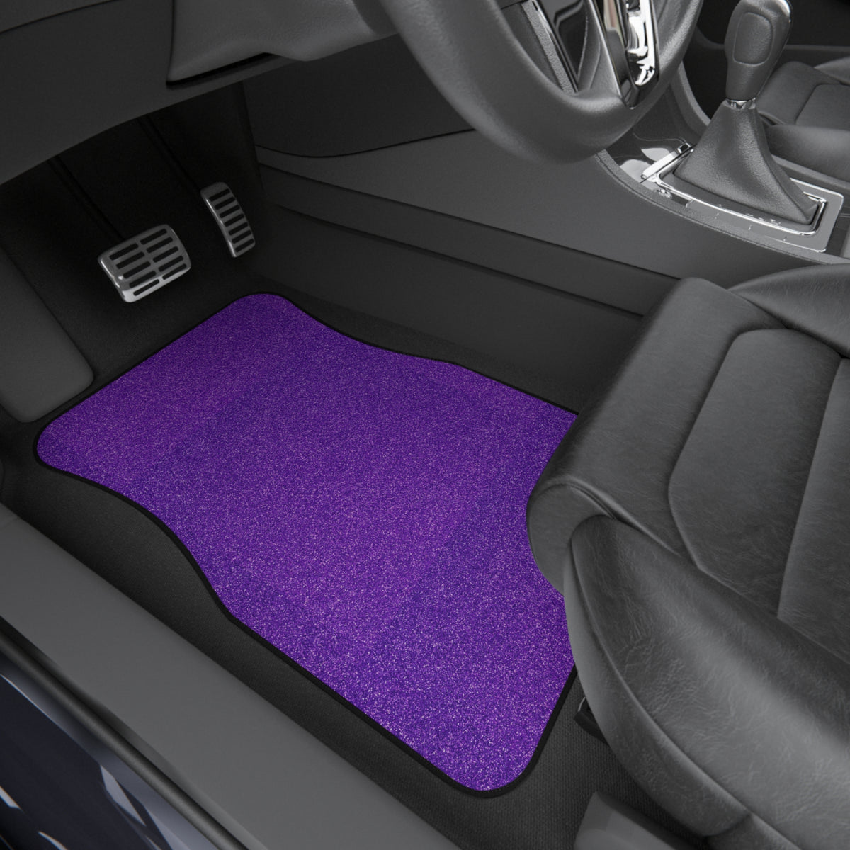 Gold rainbow glitter car mats, product view 8