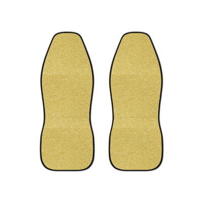 Gold rainbow glitter car seat covers, set of two front seat covers