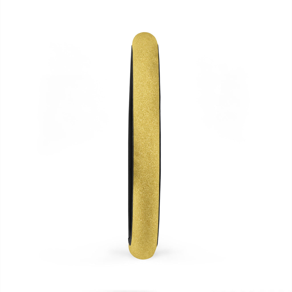 Gold rainbow glitter steering wheel cover, product view 6