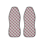 Gothic skull roses car seat covers, set of two front seat covers