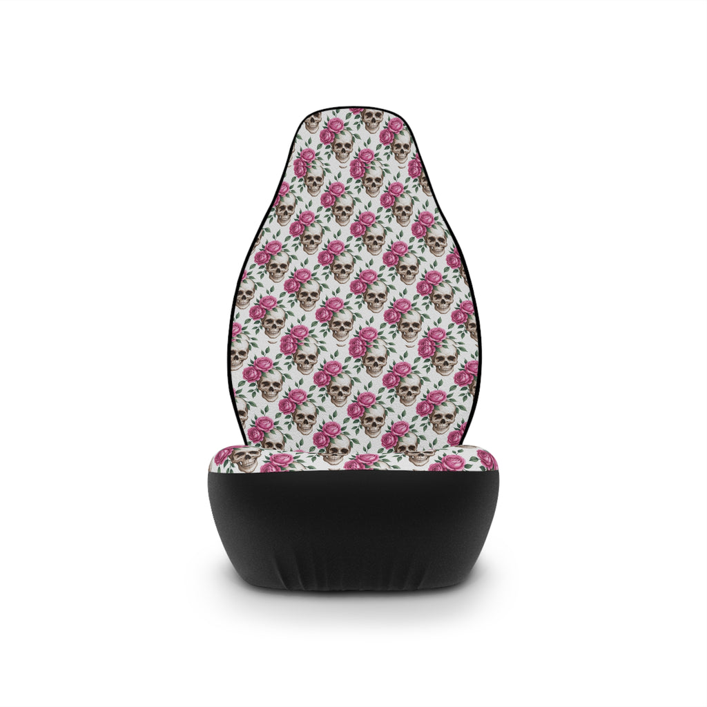 Gothic skull roses car seat covers, product view 3