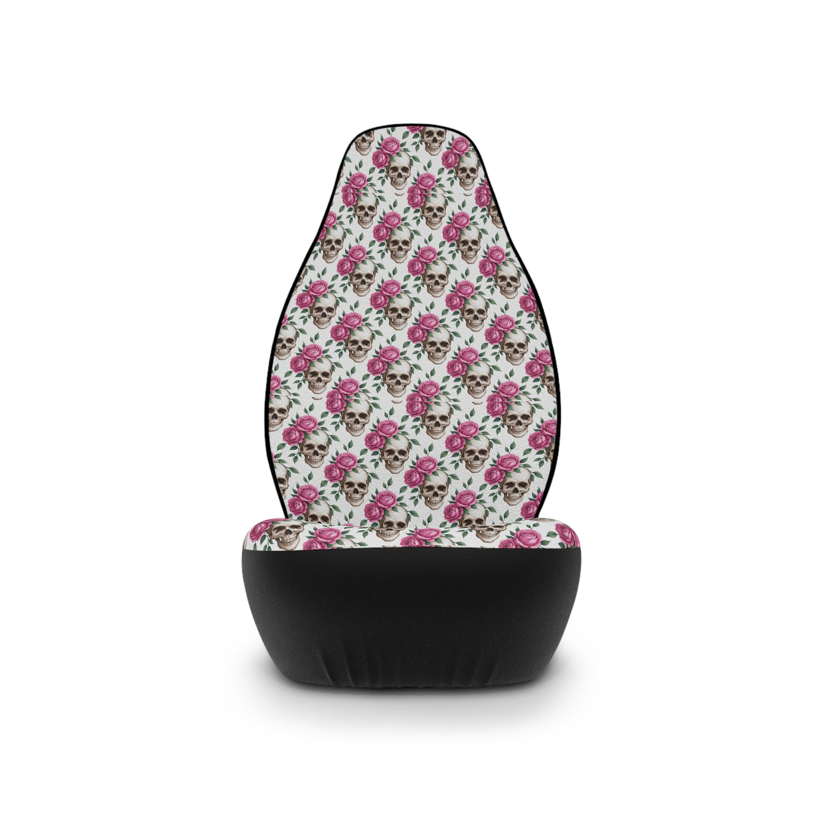 Gothic skull roses car seat covers, product view 3