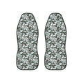 Gray camo car seat covers, set of two front seat covers