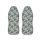 Gray camo car seat covers, set of two front seat covers