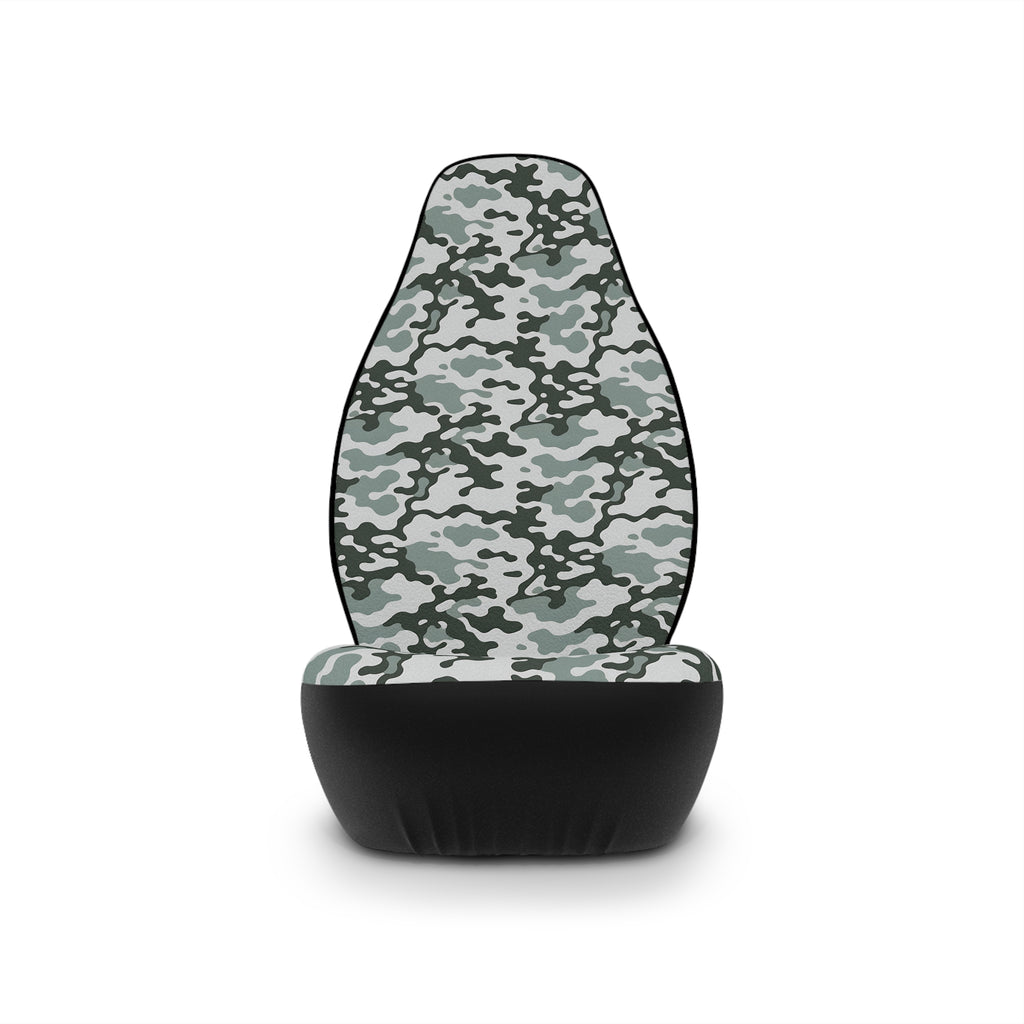 Gray camo car seat covers, product view 4
