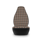 Gray houndstooth plaid car seat covers, product view 3