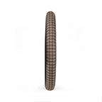 Gray houndstooth plaid steering wheel cover, product view 5