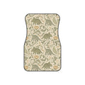 Green dinosaur car mats, set of four, front and rear mats
