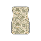 Green dinosaur car mats, set of four, front and rear mats