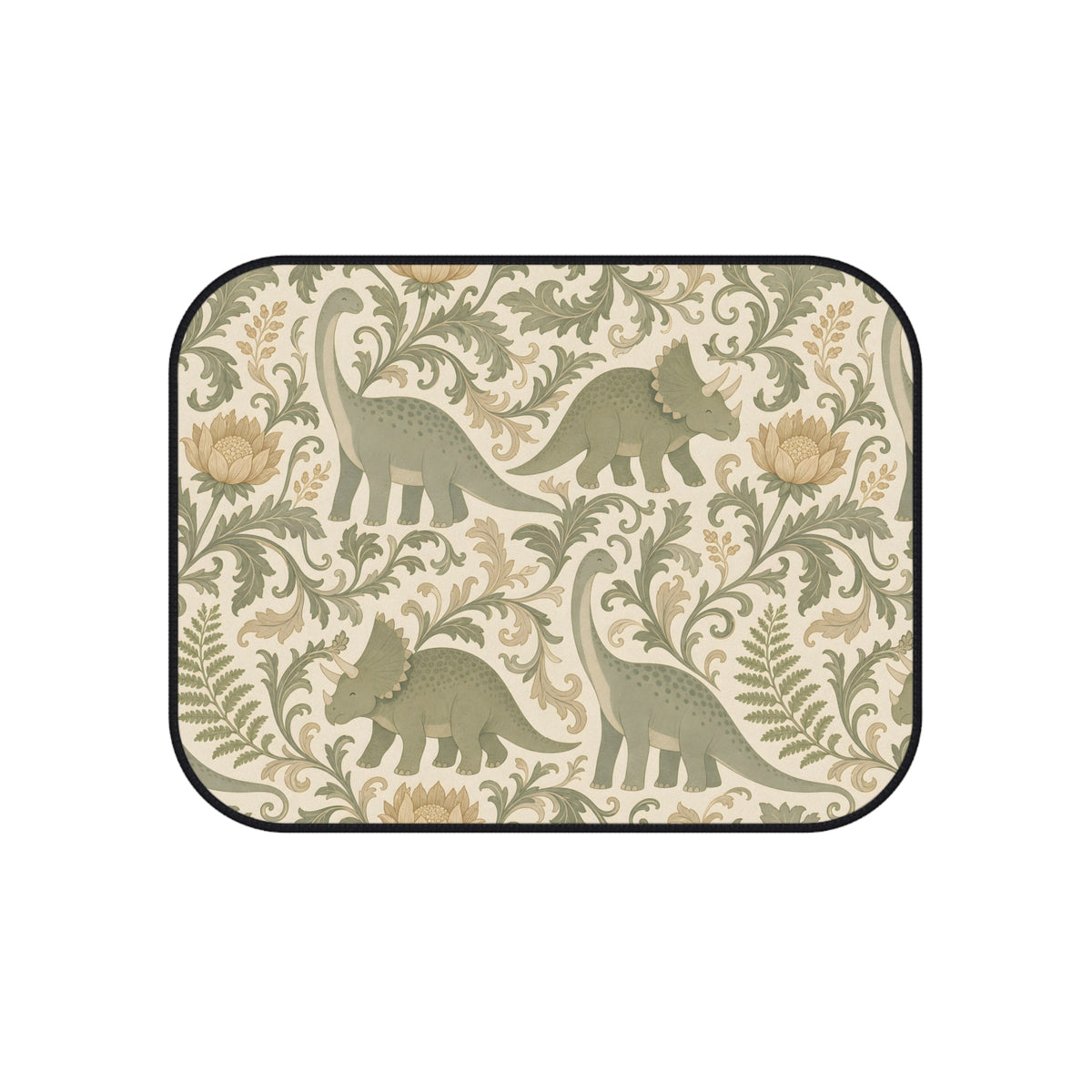 Green dinosaur car mats, product view 4