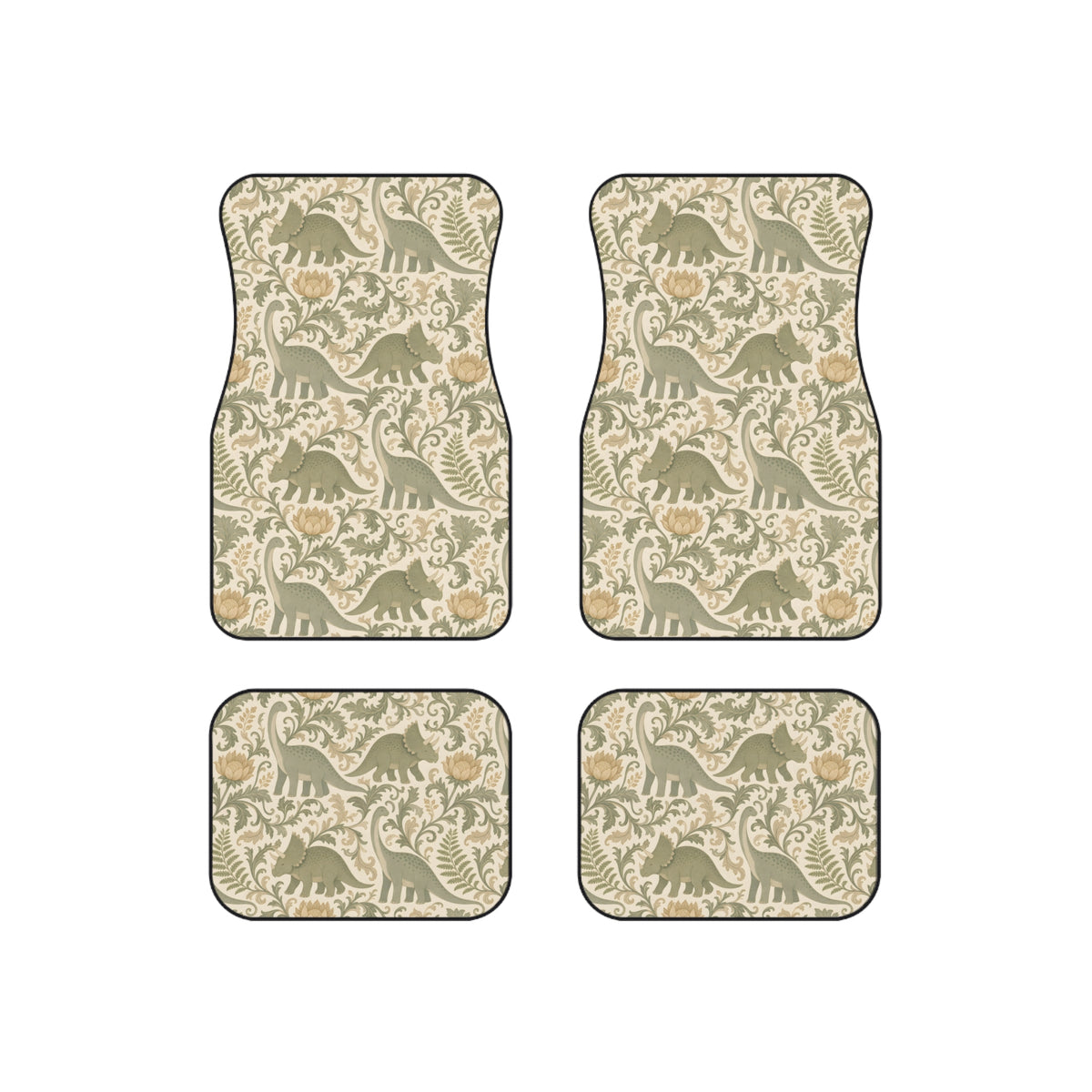 Green dinosaur car mats, product view 6