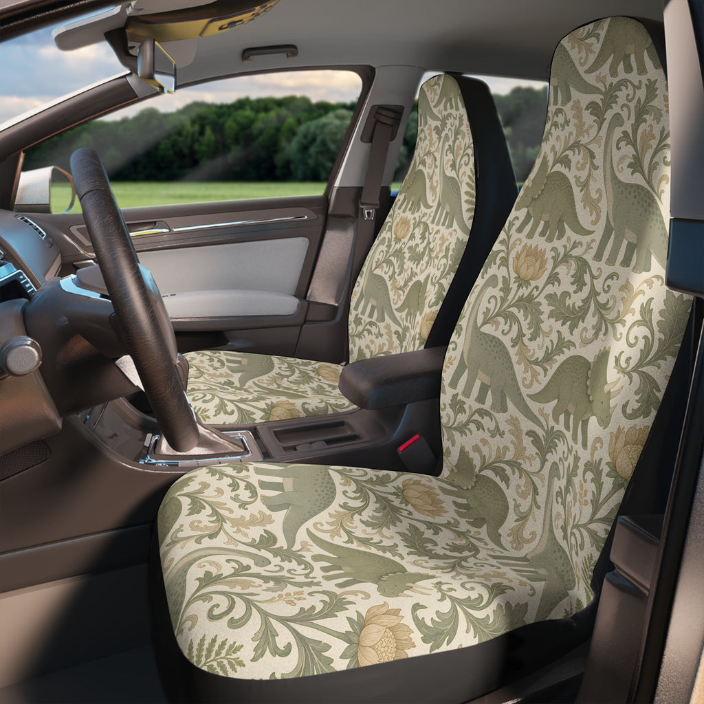 Green dinosaur car seat covers, product view 3