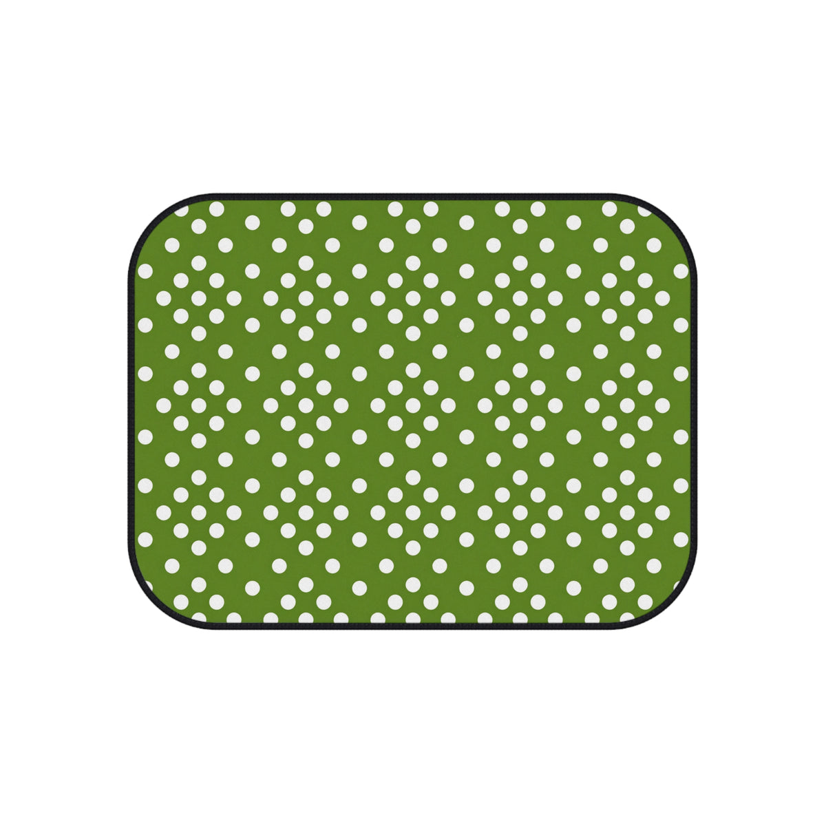 Green polka dot car mats, product view 5