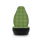 Green polka dot car seat covers, product view 4