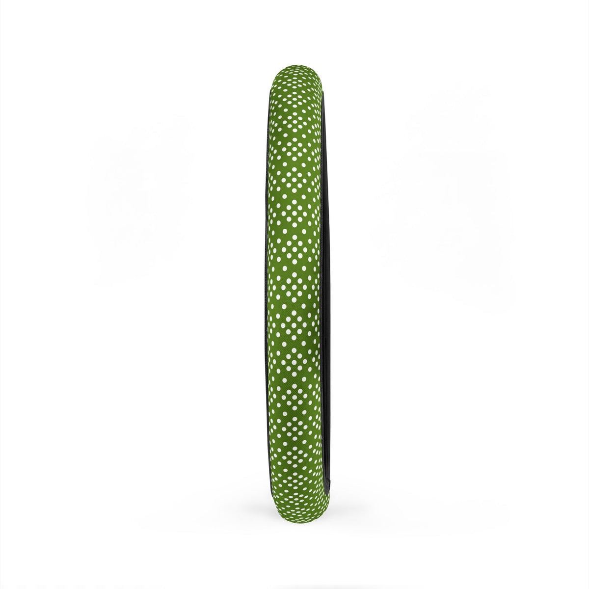 Green polka dot steering wheel cover, product view 5