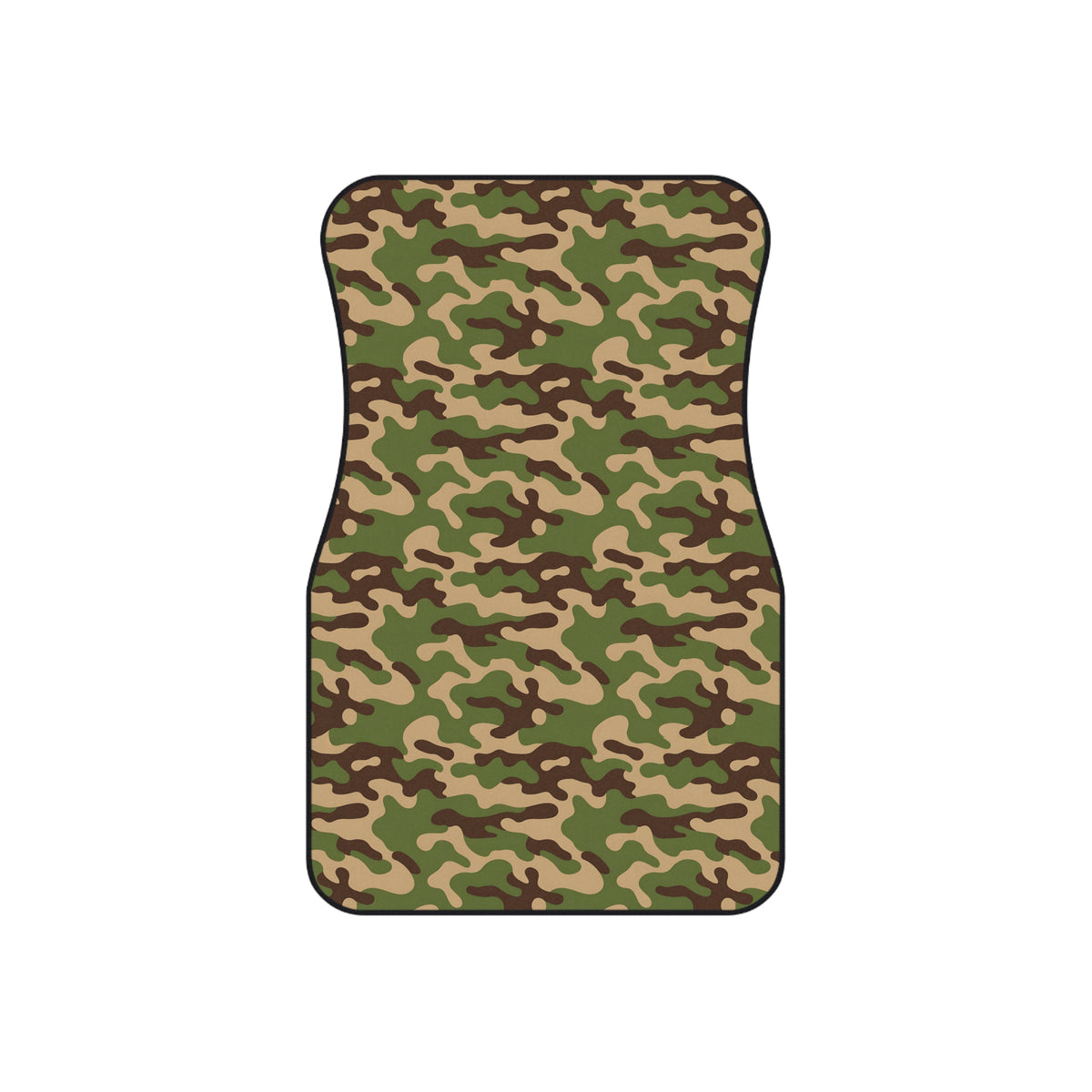 Green woodland camo car mats, product view 3